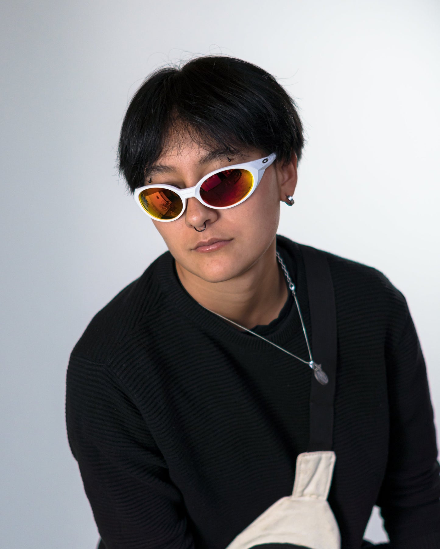 Gafas 0AKL3Y EYE JACKET BALNCO ROJO