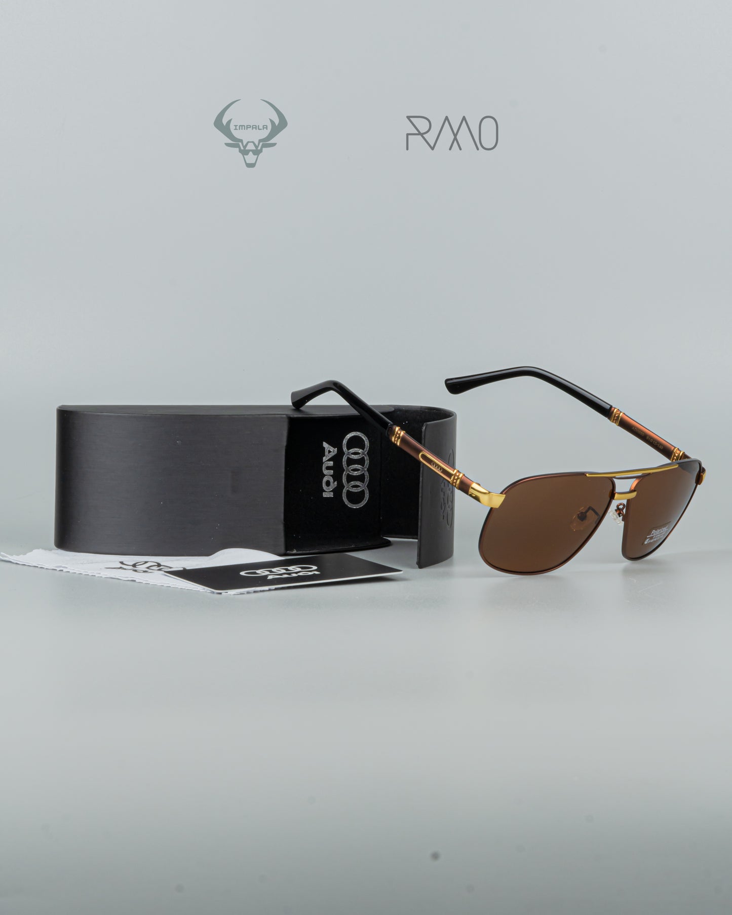 GAFAS AUD1 GERMANY NEGRO PLATA POLARIZADO