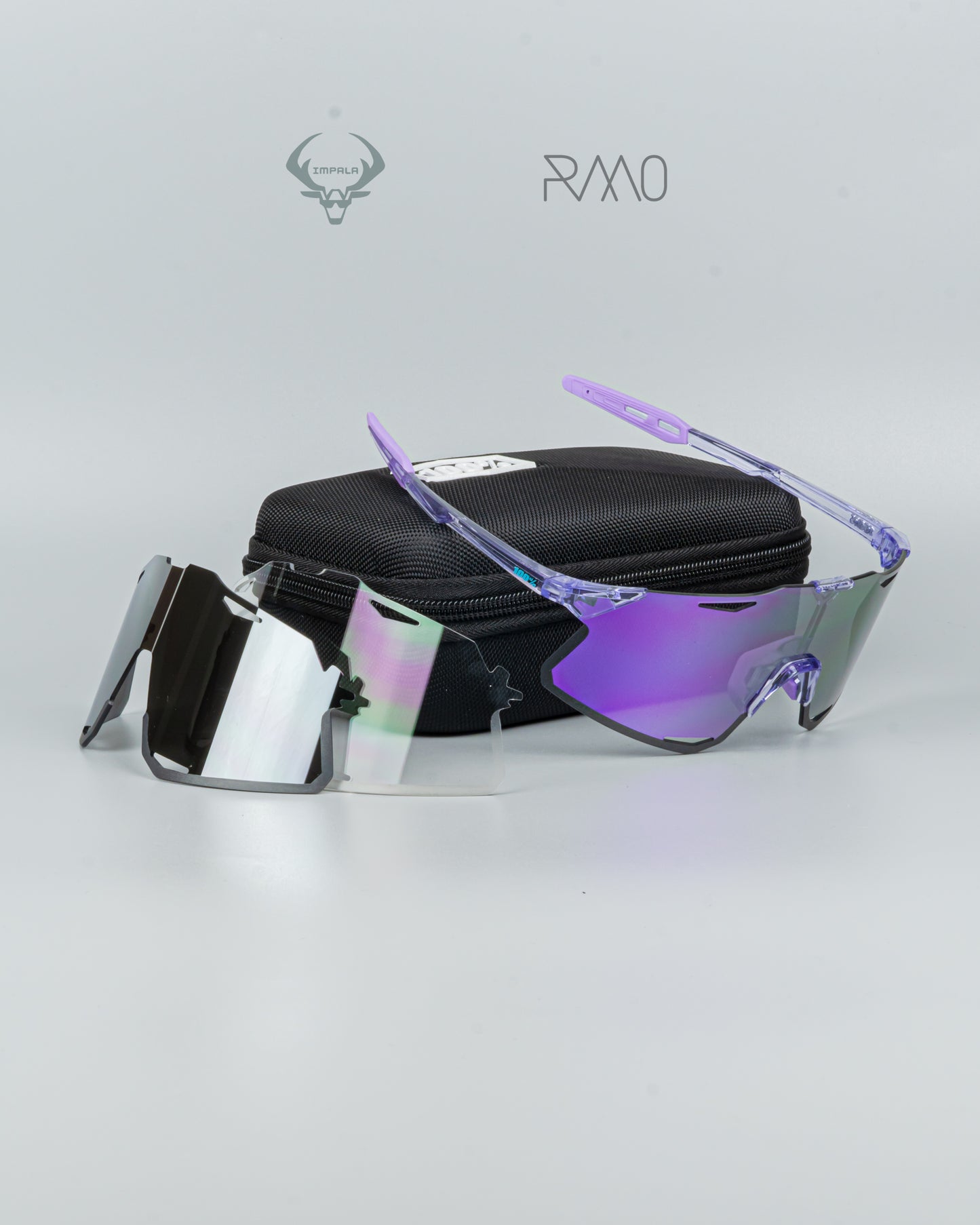 Gafas Hypercraft lila transp 3 lentes Uv400