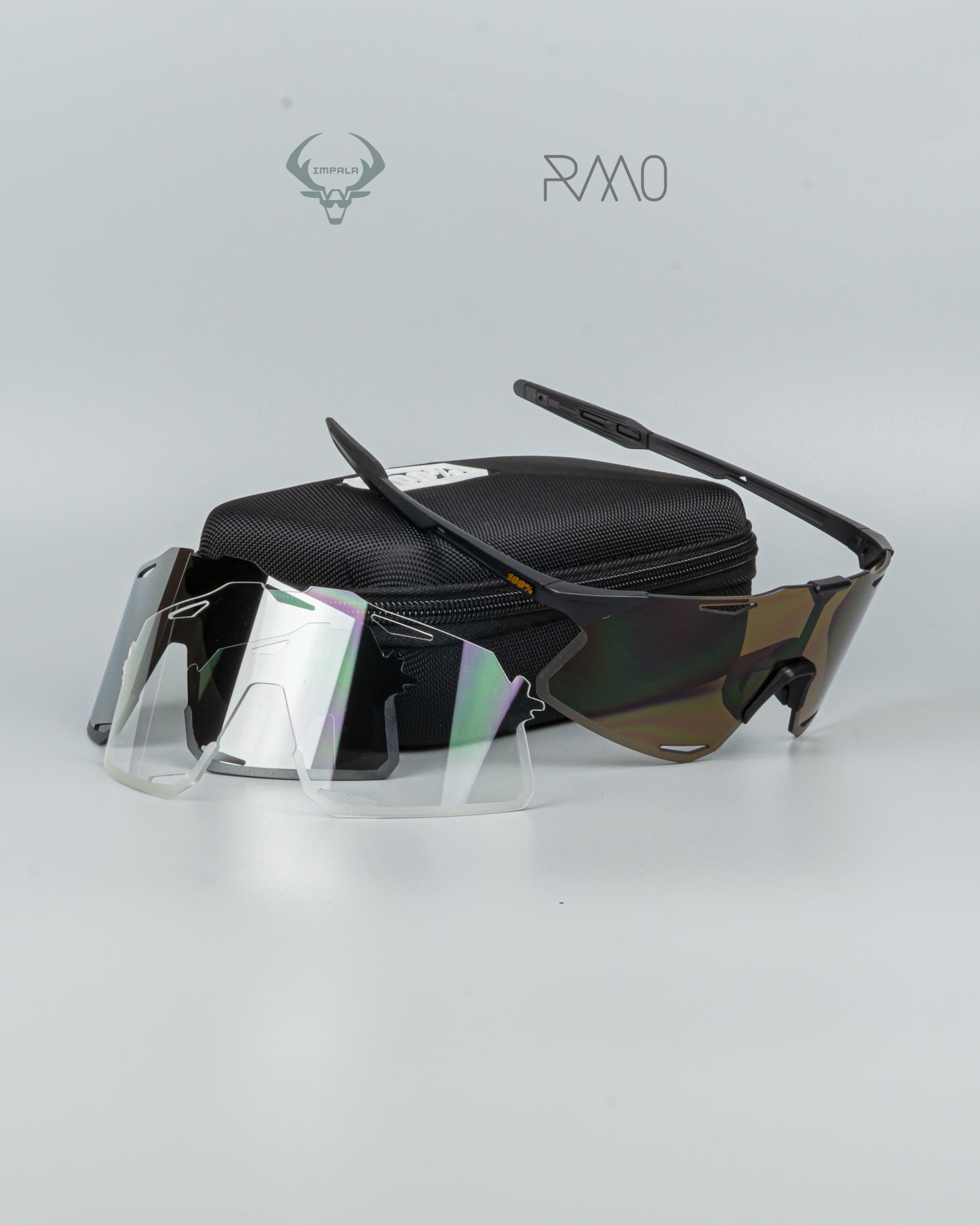 Gafas Hypercraft negro dorado 3 lentes Uv400