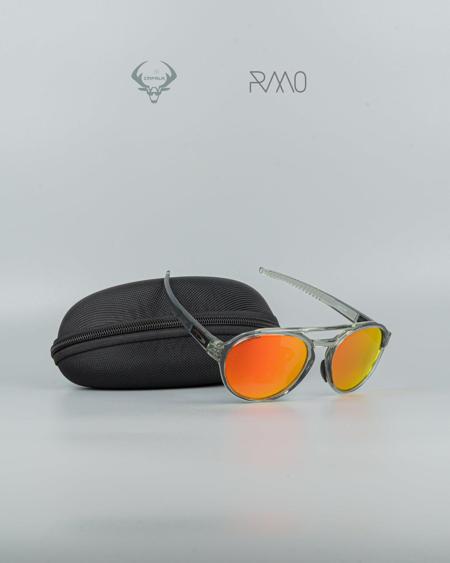 GAFAS 0AKL3Y FORAGER TRANSPARENTE ROJO