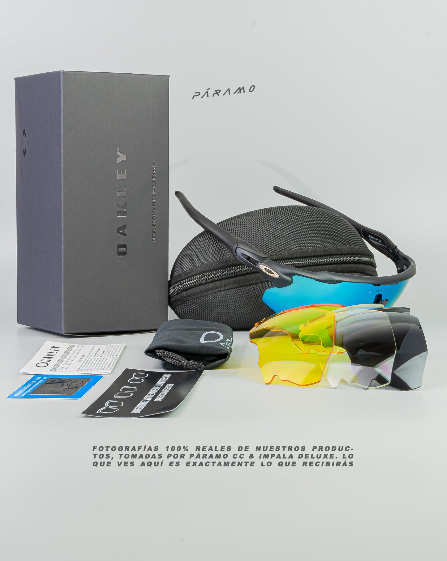 gafas Radar Advancer negro azul 4 lentes Uv400