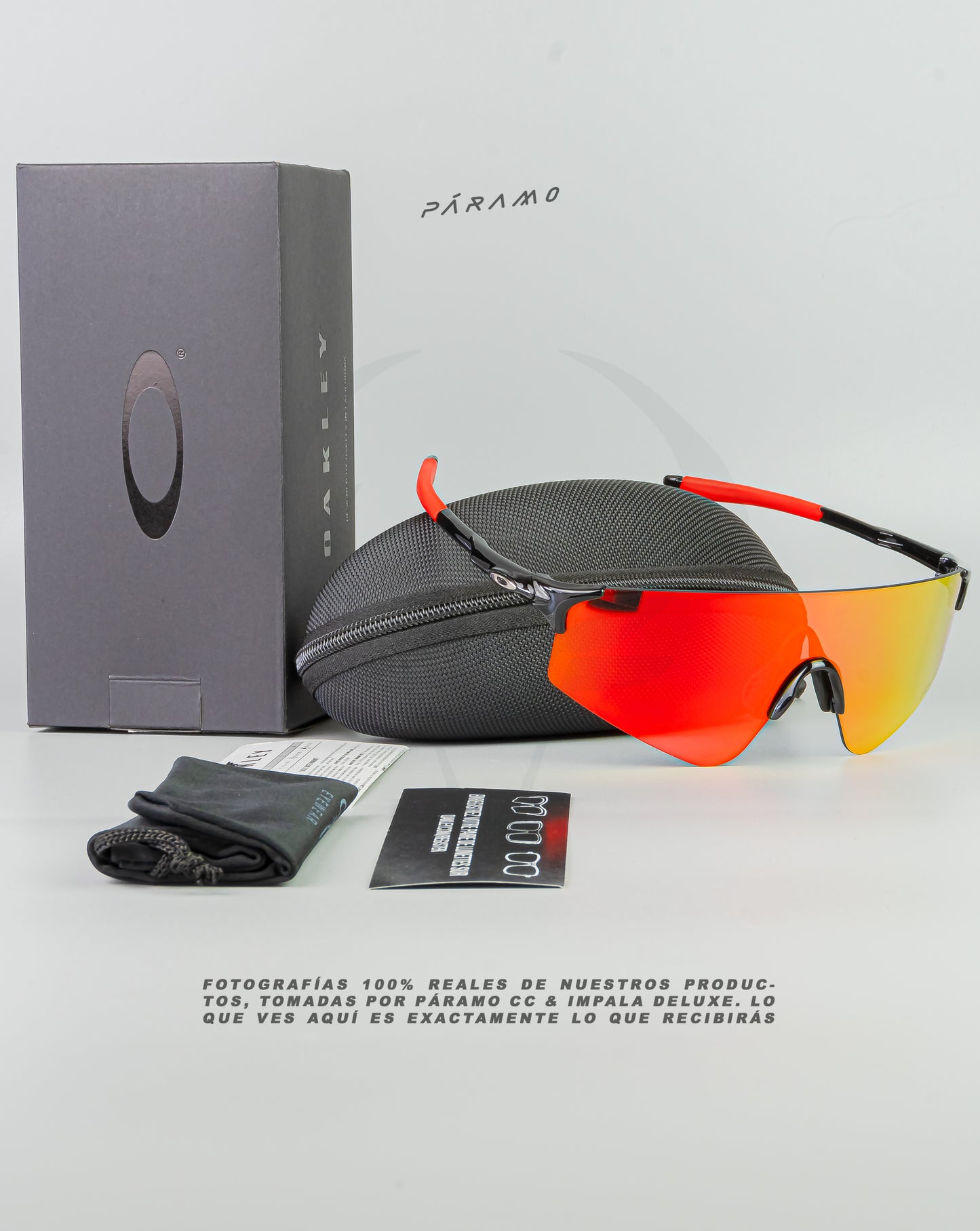 gafas EV zero negro rojo 1 lente Uv400