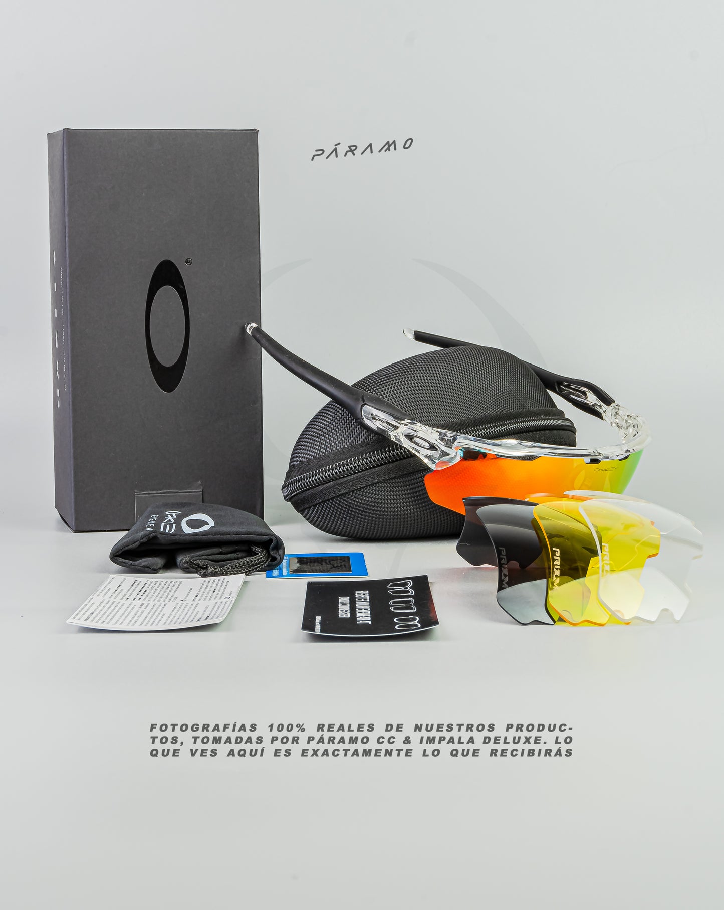 gafas Radar EV TRANSP ROJO 4 lentes Uv400