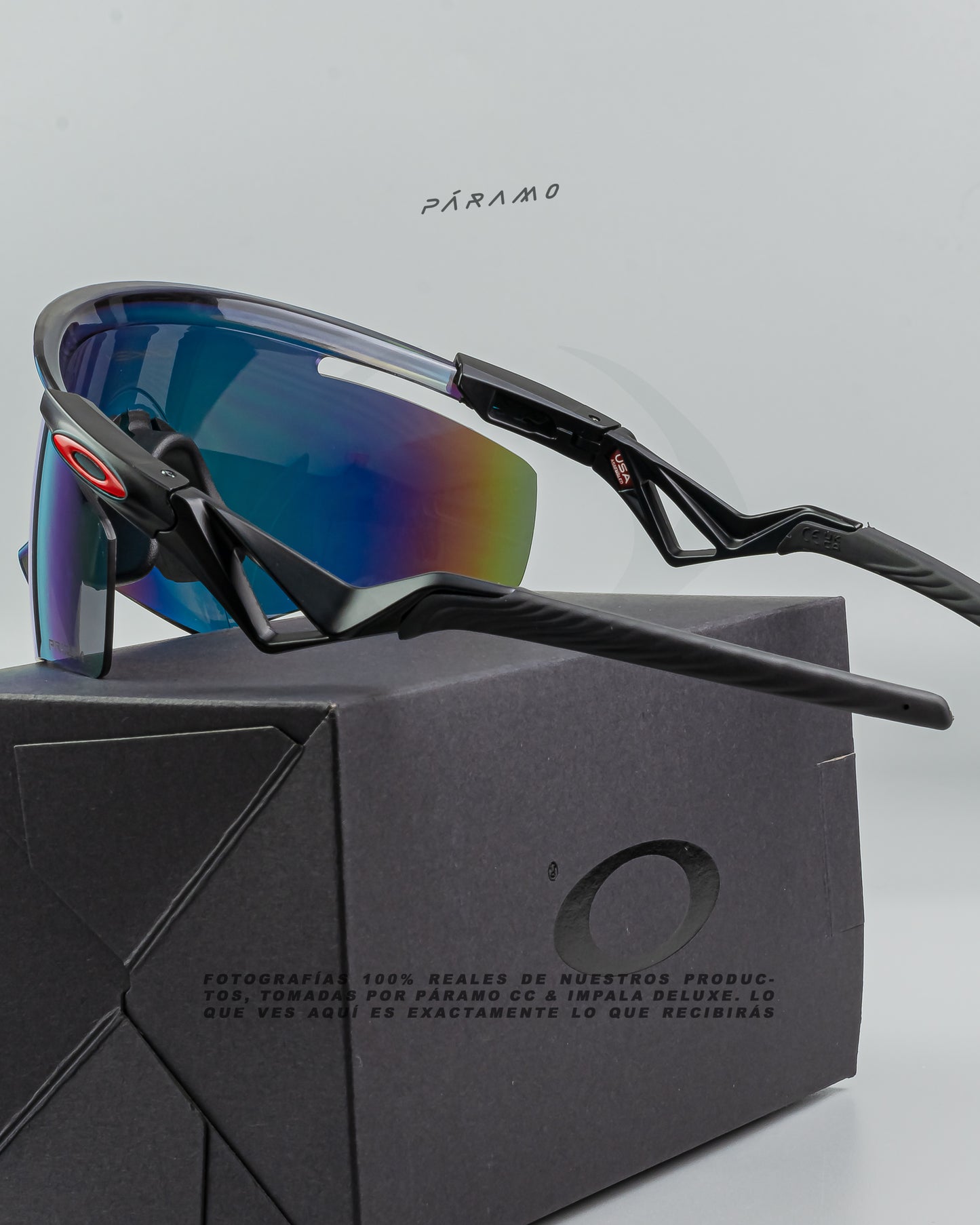 GAFAS 0AKL3Y M QNTM KATO NEGRO ROJO