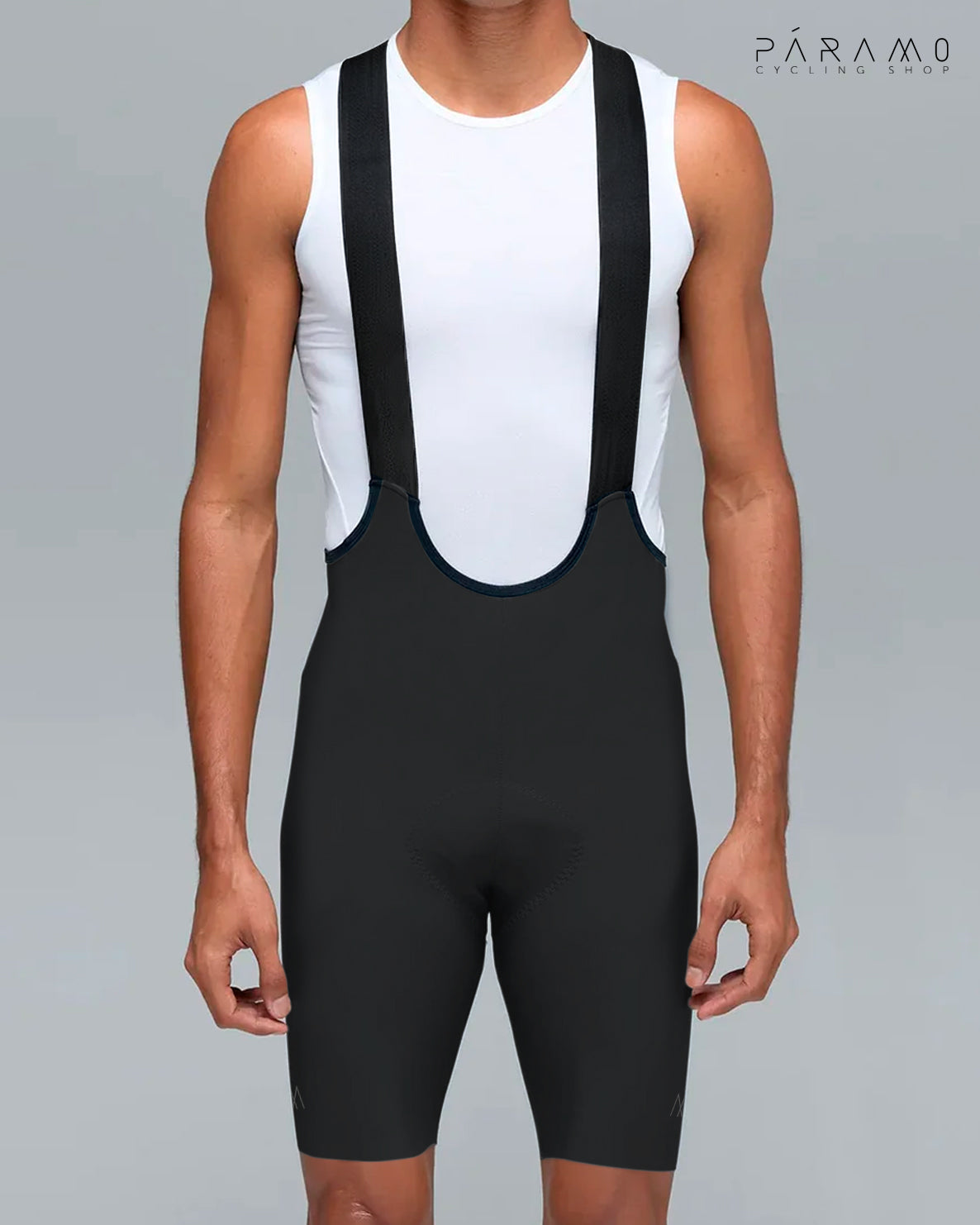 Pantaloneta bib short ZERO 1.0 negra ciclismo hombre 9 horas sin costuras