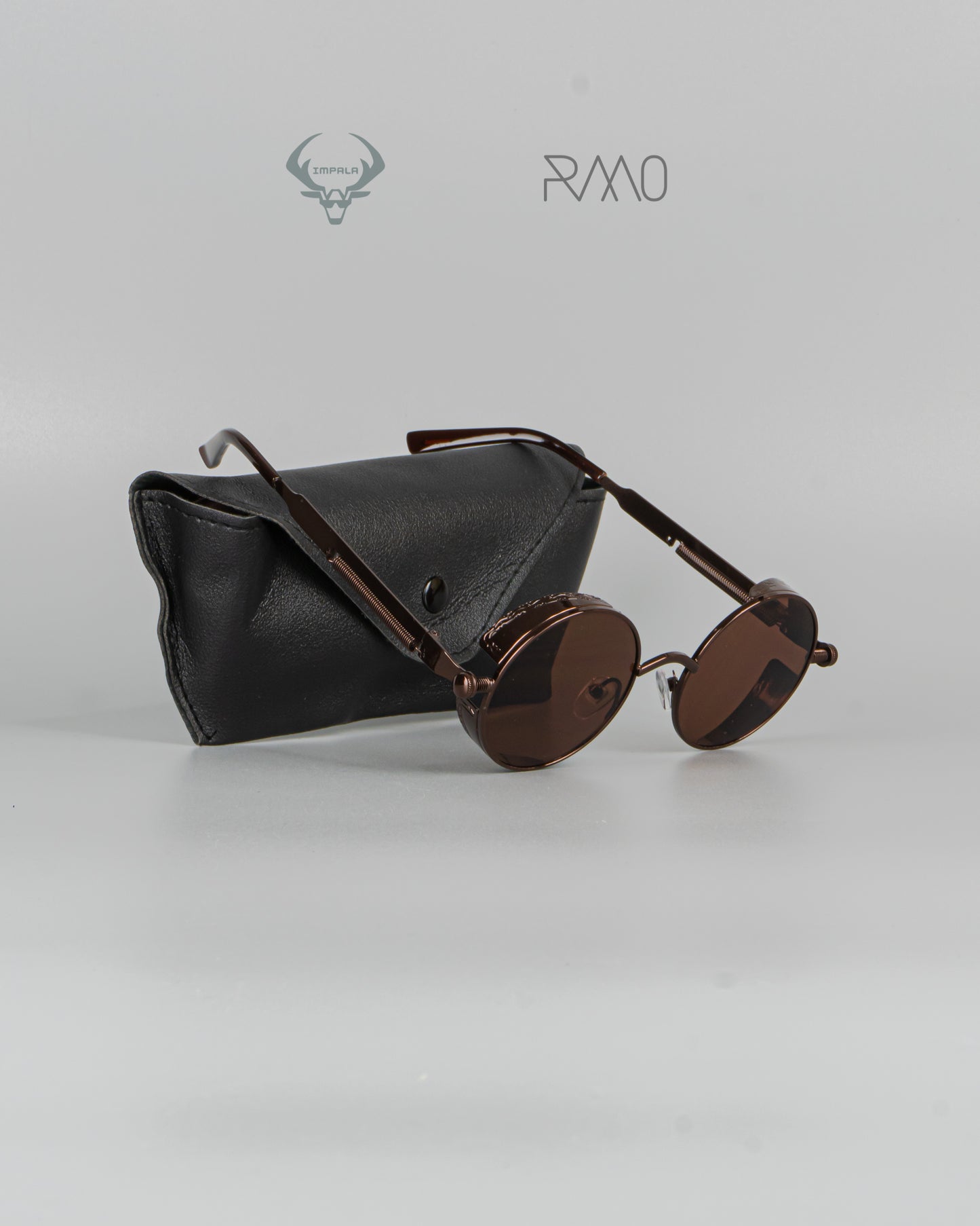 GAFAS VINTAGE BRONCE REDONDO Uv400