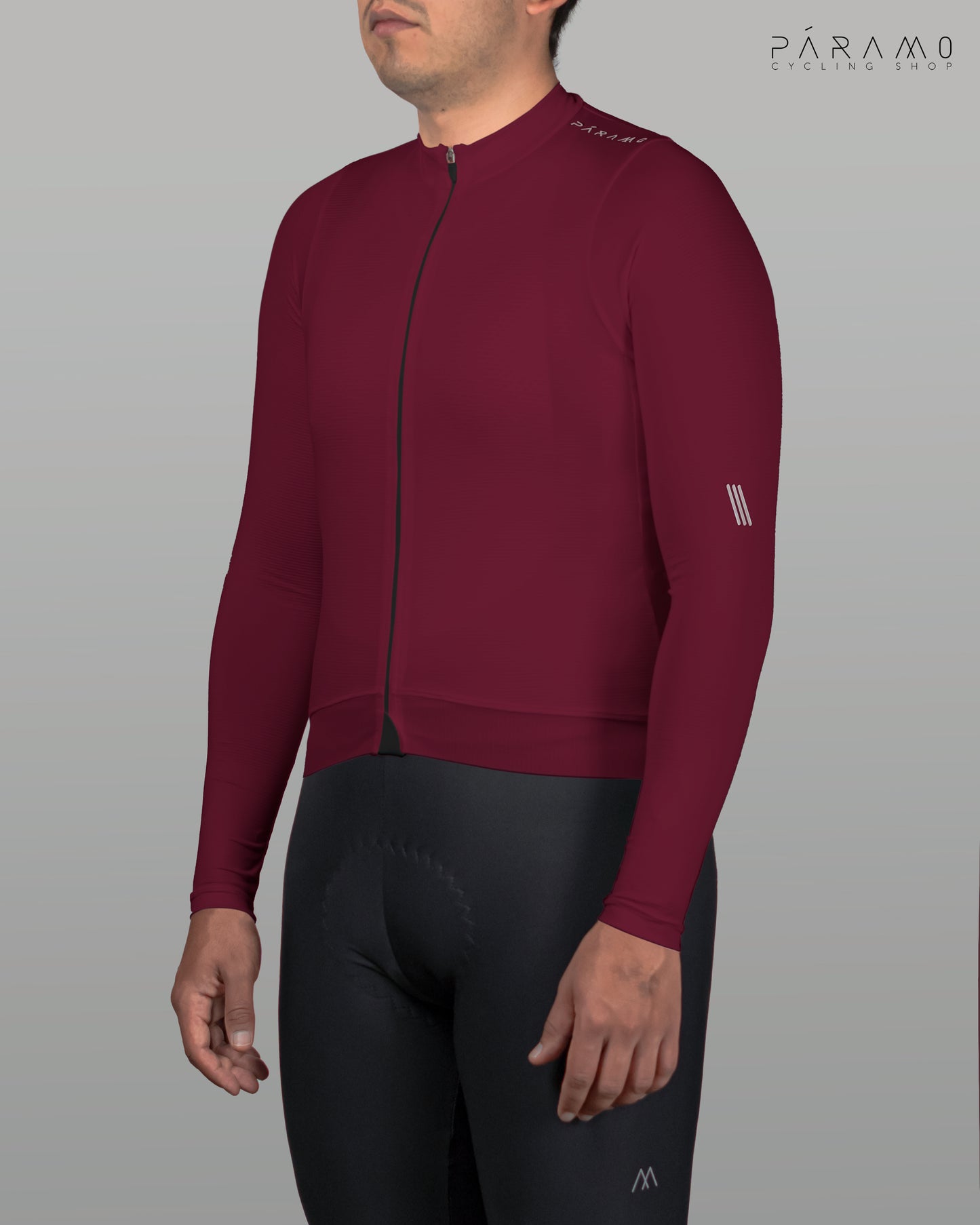 JERSEY NÓMADE 1.0 UNISEX MANGA LARGA VINO