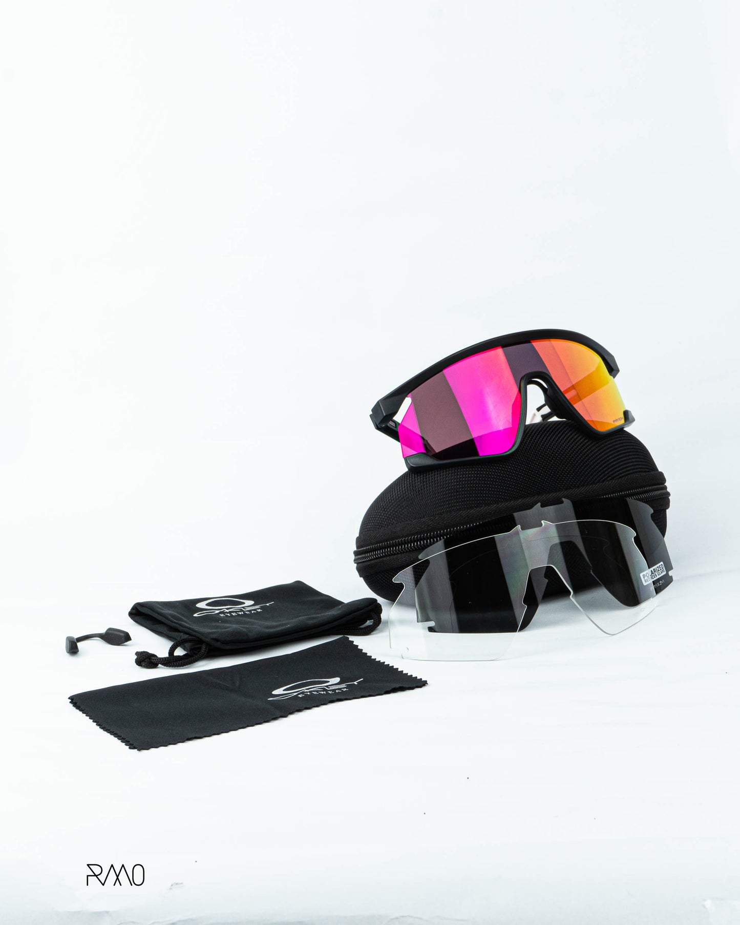 Gafas BXTR negro rojo 3 lentes Uv400