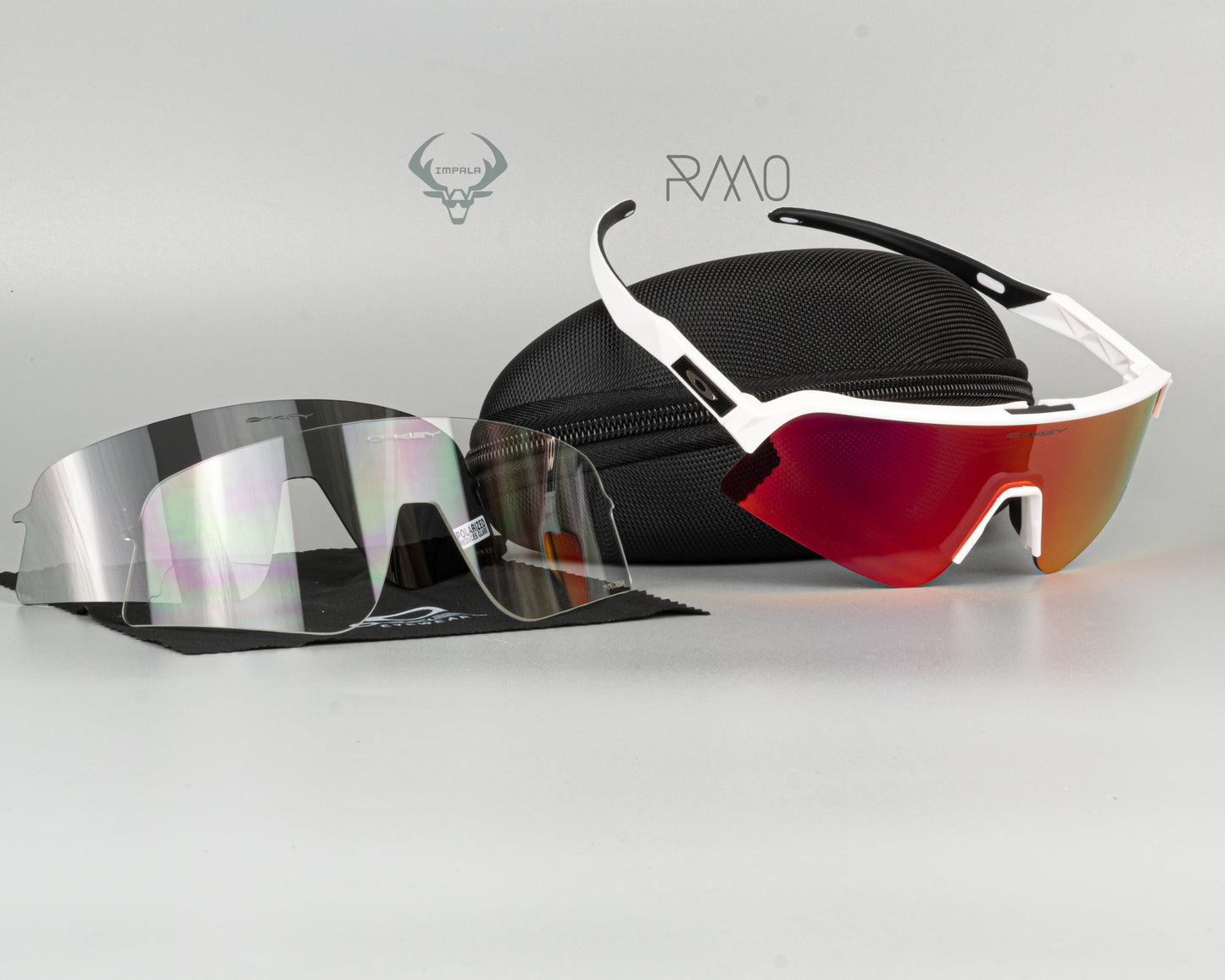 Gafas sutro lite sweep blanco rojo 3 lentes Uv400