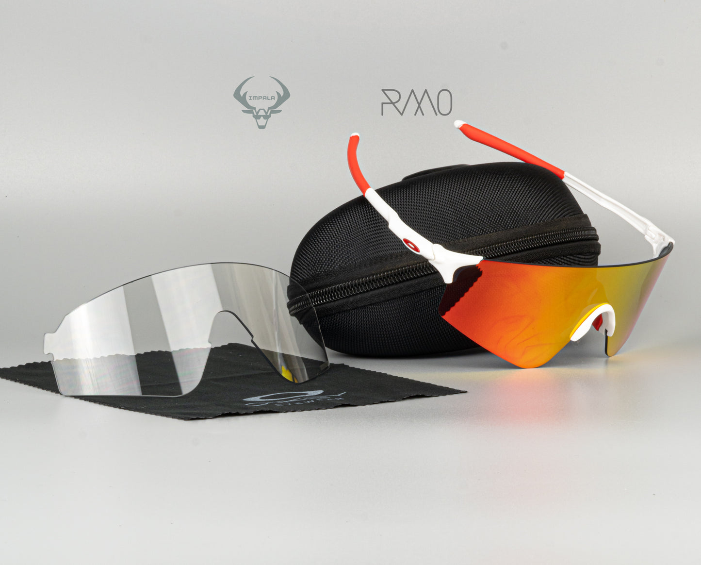 gafas EV zero blanco rojo 3 lentes Uv400
