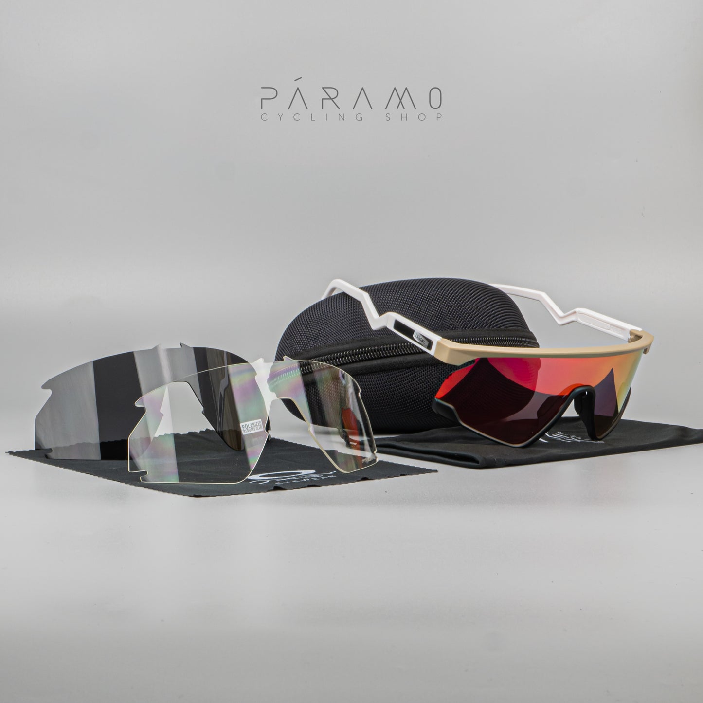 Gafas BXTR beige rojo 3 lentes Uv400