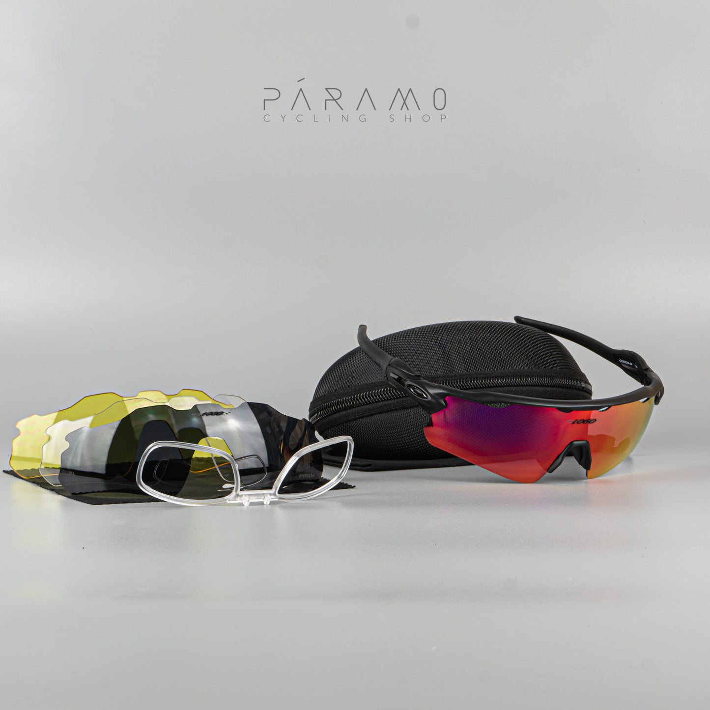 Gafas Radar EV negro rojo 3 lentes Uv400