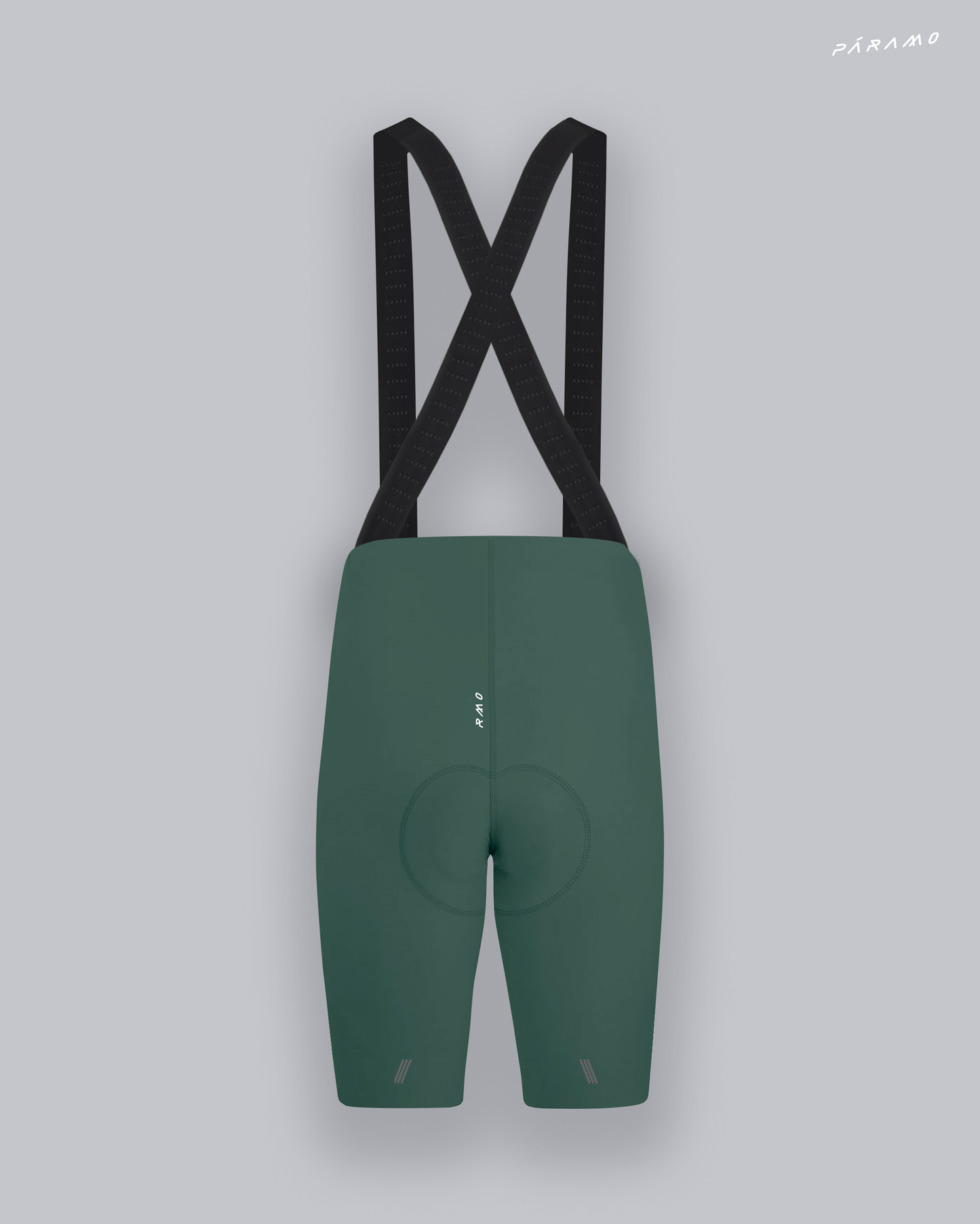 Pantaloneta bib short ZERO 1.0 verde ciclismo hombre 9 horas sin costuras