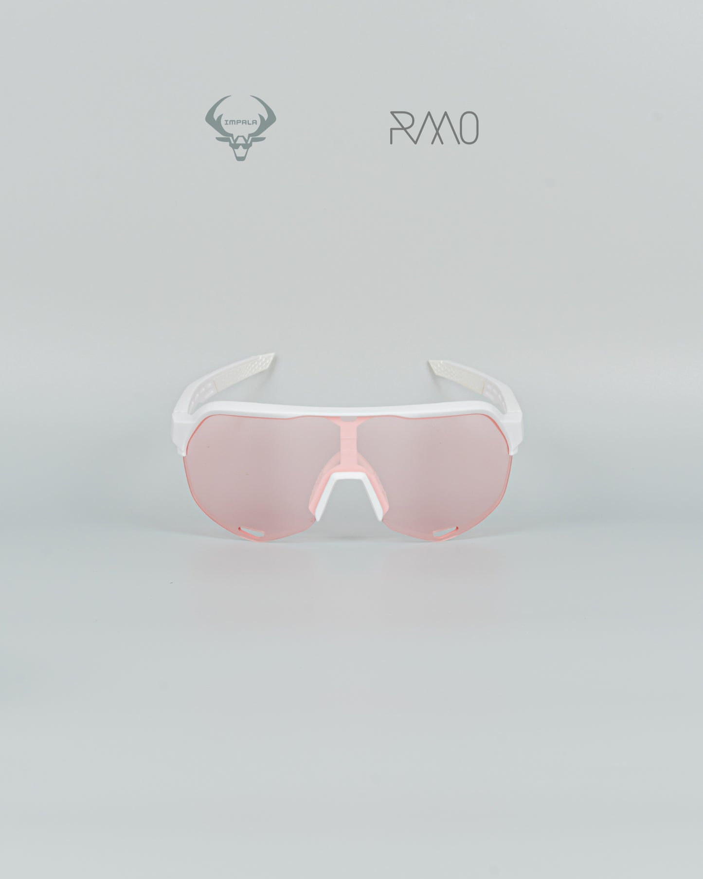 Gafas 100 P S2 blanco rosa 3 lentes Uv400