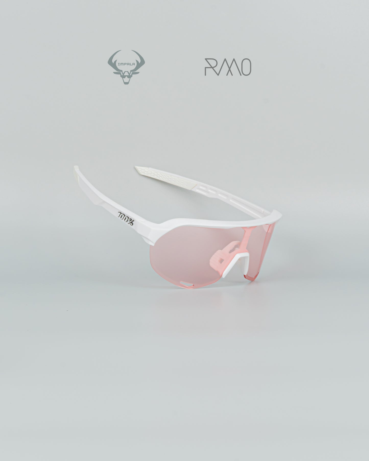 Gafas 100 P S2 blanco rosa 3 lentes Uv400