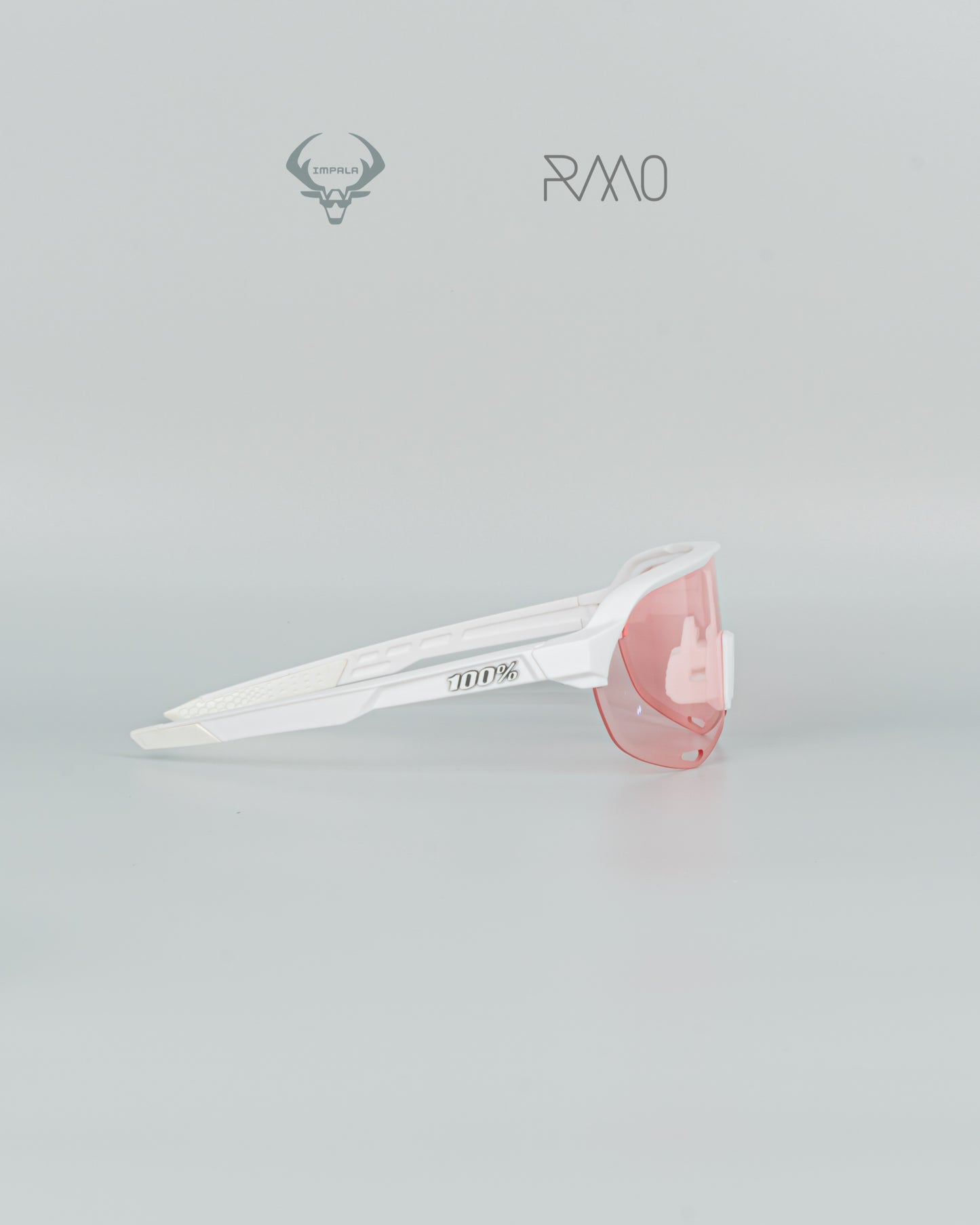 Gafas 100 P S2 blanco rosa 3 lentes Uv400