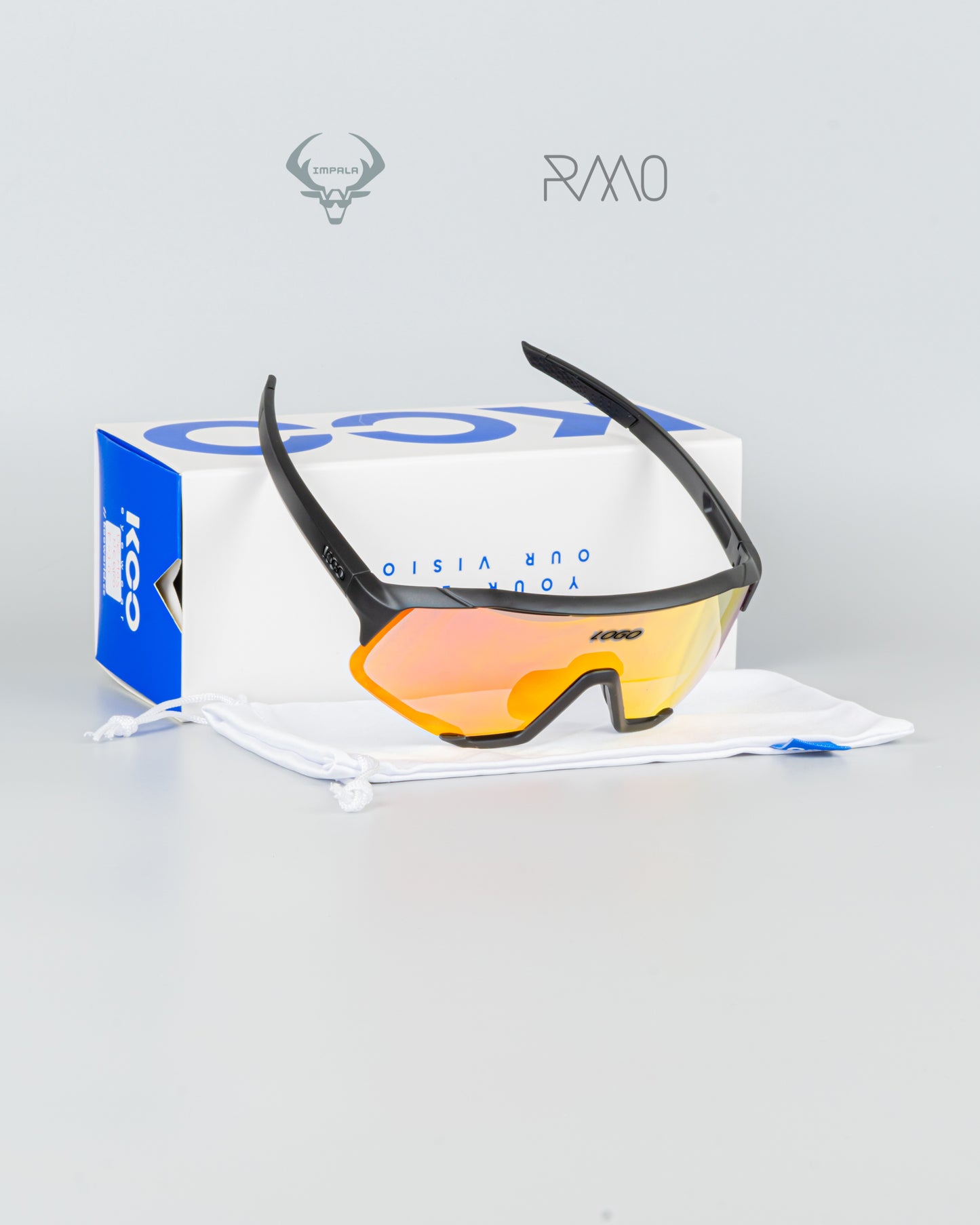 Gafas DEMOS negro rojo Uv400