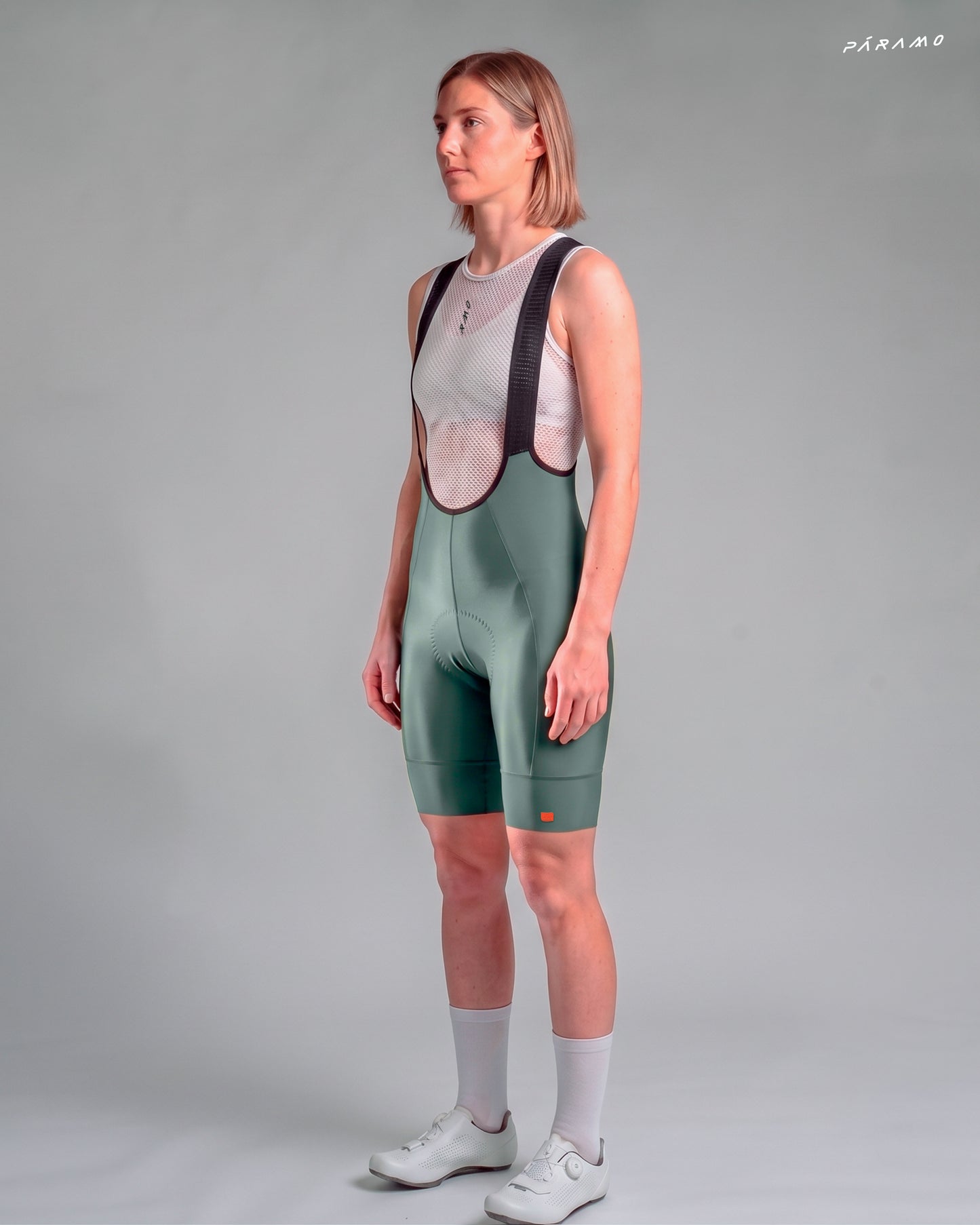 Pantaloneta bib EPIC PRO 2.0 Mujer Verde ciclismo 9+ horas