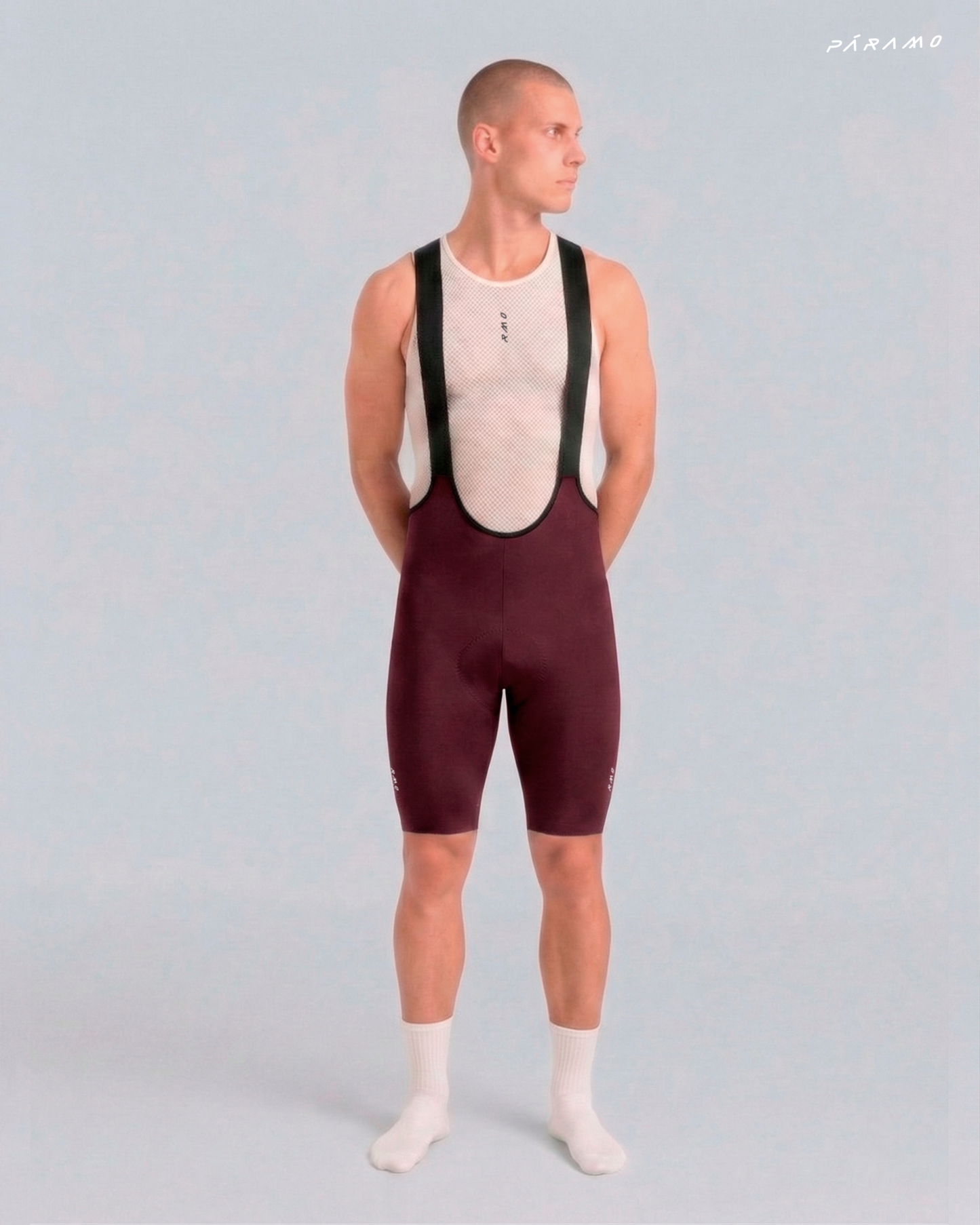 Pantaloneta bib short ZERO 2.0 VINO ciclismo hombre 8 horas sin costuras