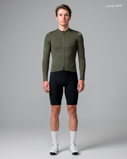 JERSEY ALLURE HOMBRE VERDE OLIVA CICLISMO