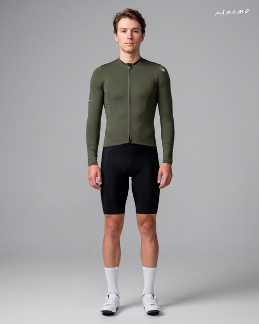 JERSEY ALLURE HOMBRE VERDE OLIVA CICLISMO