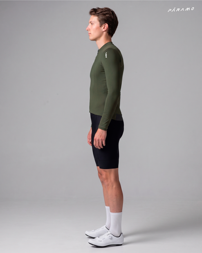 JERSEY ALLURE HOMBRE VERDE OLIVA CICLISMO