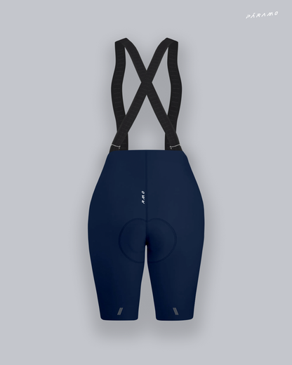 Pantaloneta Mujer QR bib short azul ciclismo 2.0
