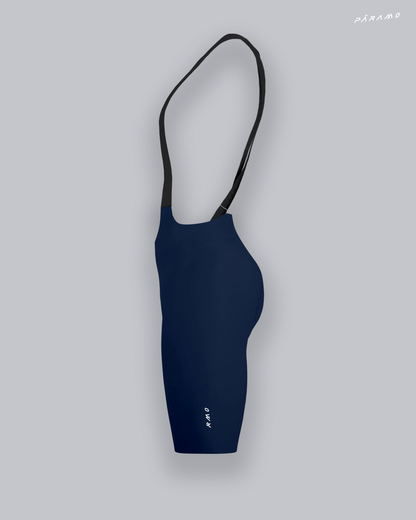 Pantaloneta Mujer QR bib short azul ciclismo 2.0