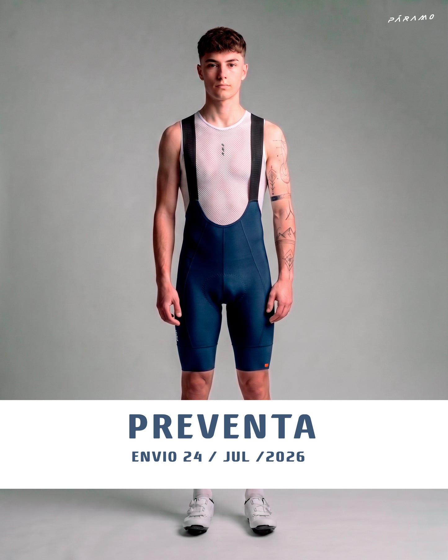 Pantaloneta bib EPIC PRO 2.0 azul ciclismo hombre 9+ horas