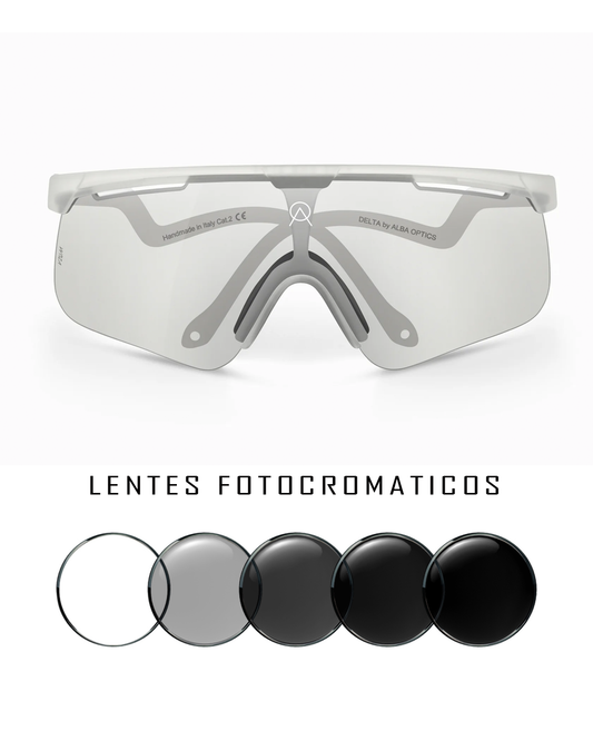 Gafas DELTA  blancas transparente Fotocromaticas Uv400
