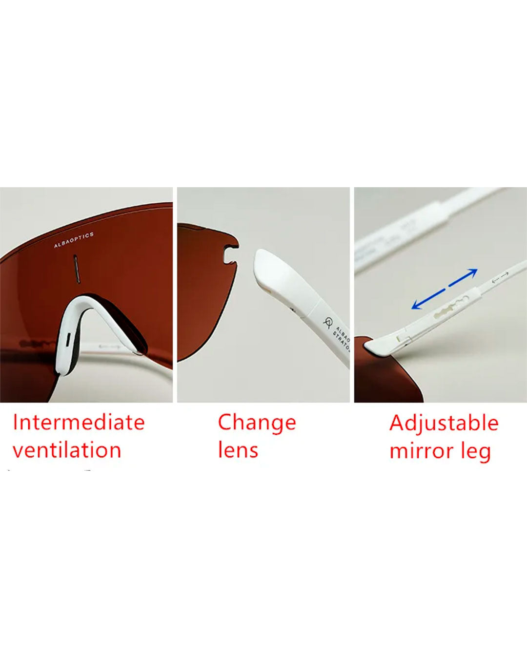 Gafas STRATOS  blancas Fotocromaticas Uv400
