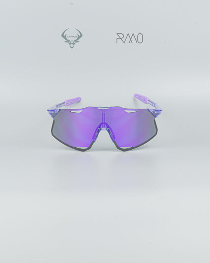 Gafas Hypercraft lila transp 3 lentes Uv400