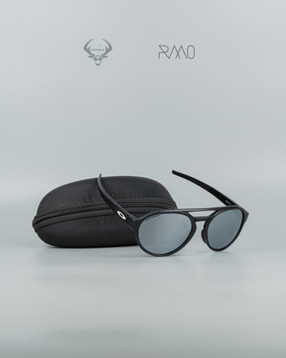 GAFAS 0AKL3Y FORAGER NEGRO PLATA  UV400