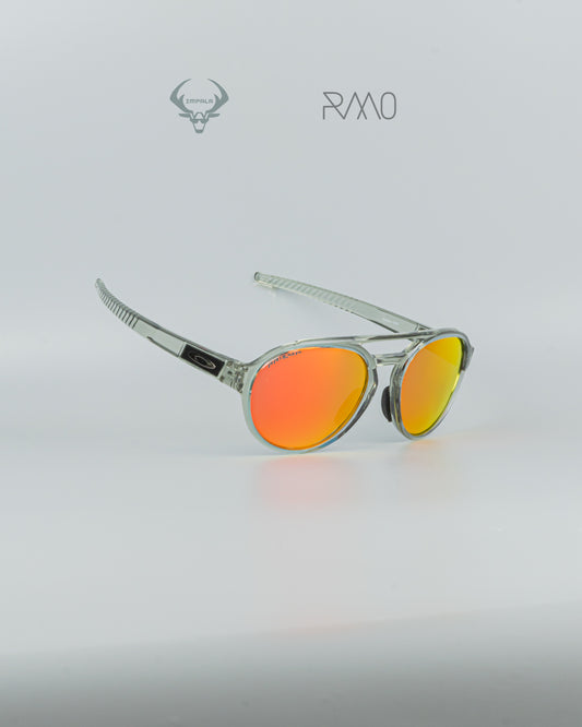 GAFAS 0AKL3Y FORAGER TRANSPARENTE ROJO
