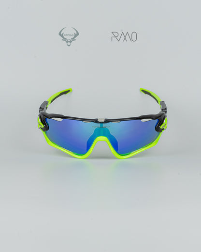 Gafas JAWBREAKER   negro verde 4 lentes Uv400