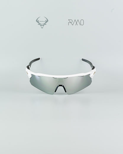 gafas Radar EV  BLANCO PLATEADO 4 lentes Uv400