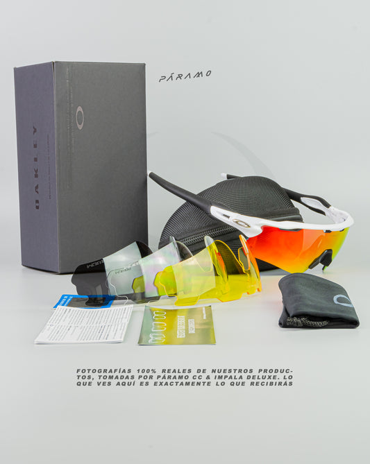 gafas Radar EV  BLANCO ROJO 4 lentes Uv400