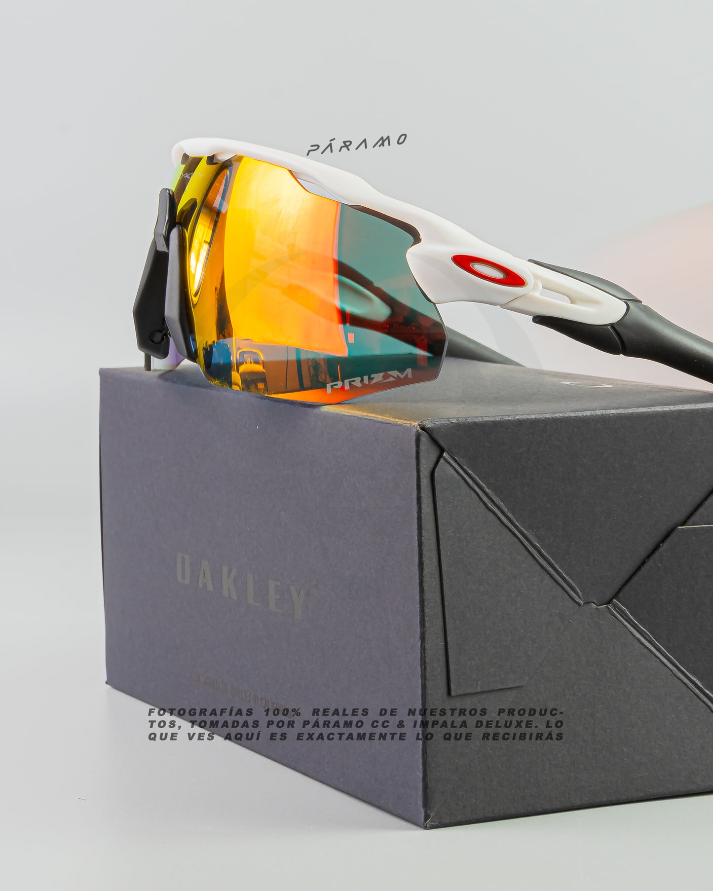 gafas Radar Advancer blanco rojo  4 lentes Uv400