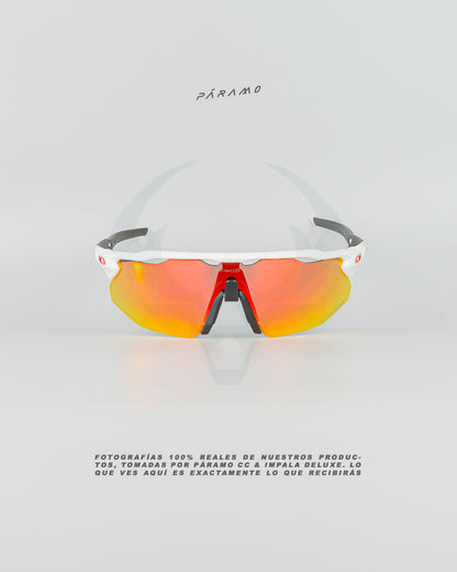 gafas Radar Advancer blanco rojo  4 lentes Uv400