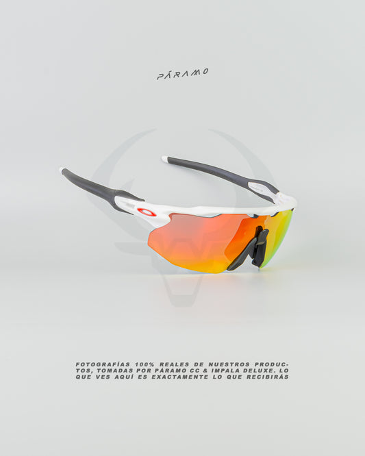 gafas Radar Advancer blanco rojo  4 lentes Uv400