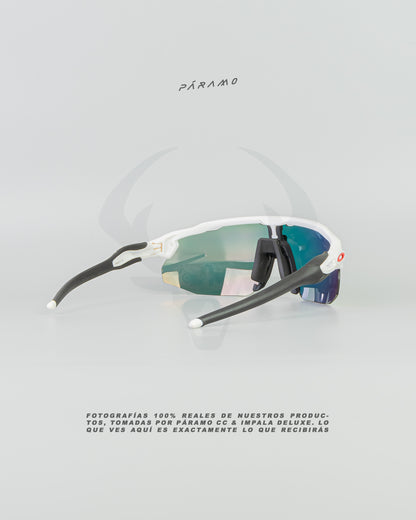 gafas Radar Advancer blanco rojo  4 lentes Uv400