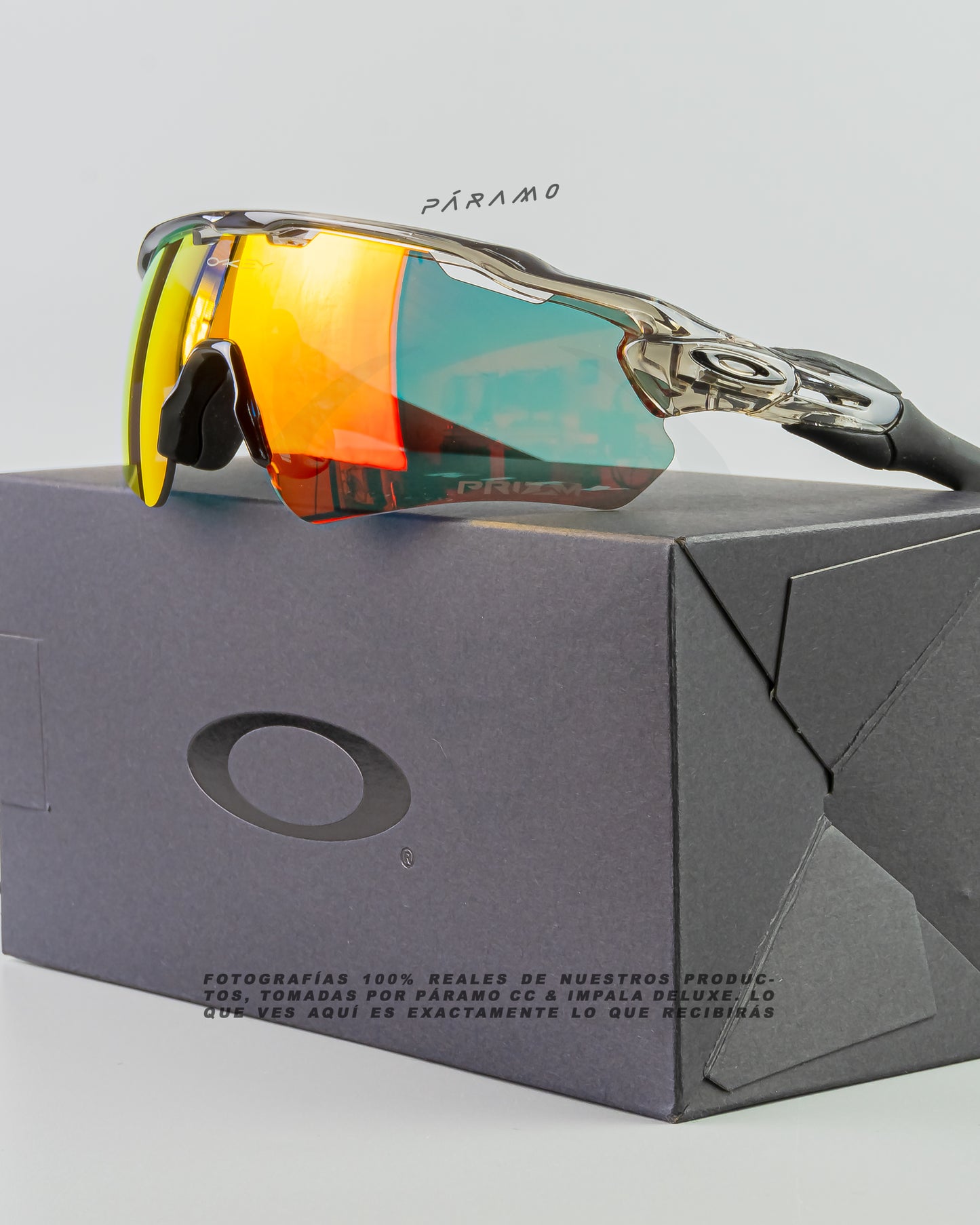 gafas Radar EV  NEGRO TRANSP ROJO 4 lentes Uv400