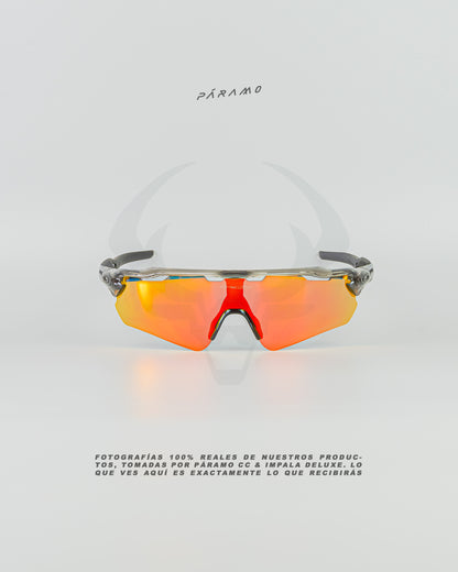 gafas Radar EV  NEGRO TRANSP ROJO 4 lentes Uv400