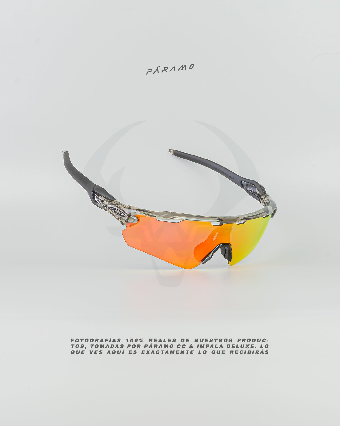 gafas Radar EV  NEGRO TRANSP ROJO 4 lentes Uv400