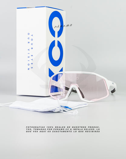 Gafas DEMOS  blanco rosa fotocromatica Uv400
