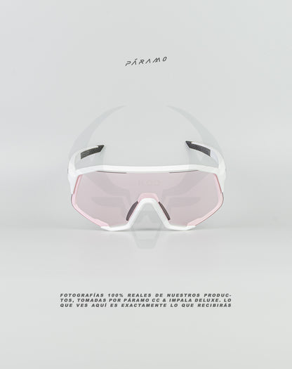Gafas DEMOS  blanco rosa fotocromatica Uv400