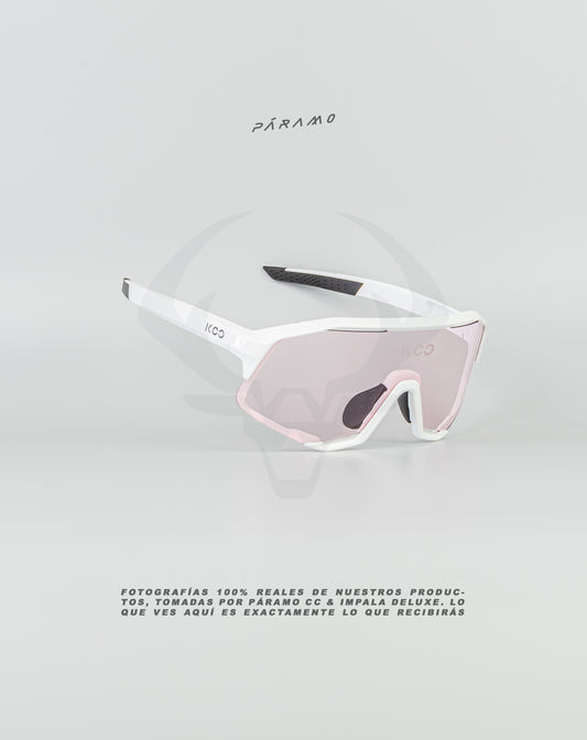 Gafas DEMOS  blanco rosa fotocromatica Uv400