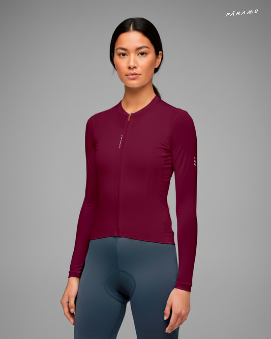 JERSEY NÓMADE 2.0 VINOTINTO  MUJER CICLISMO