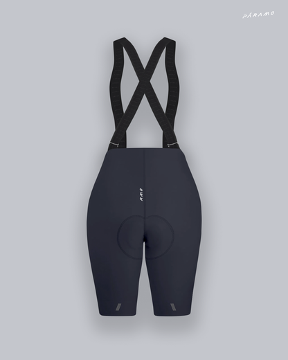 Pantaloneta Mujer QR bib short gris ciclismo 2.0